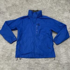 Outdoor Research Jacket Mens Large Blue Pertex Shield Waterproof Hooded Rain
